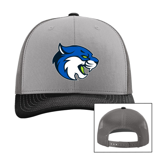  Richardson Grey/Charcoal/Black Trucker Hat - B&SC - Bobcat