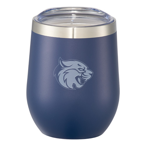  Corzo Vacuum Insulated Navy Cup 12oz - B&SC - Bobcat Head 