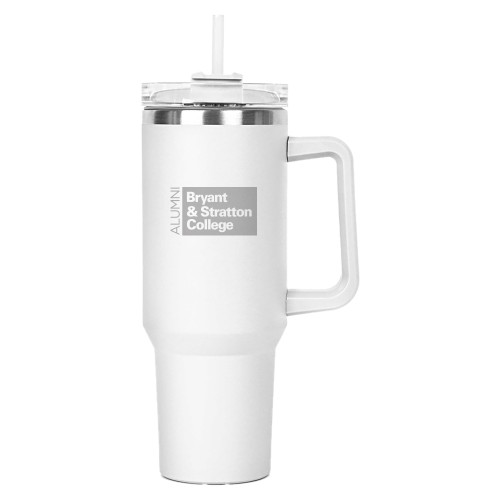  Hippo White Mug & Straw Lid with Twist Closure 40 oz - B&SC Alumni 