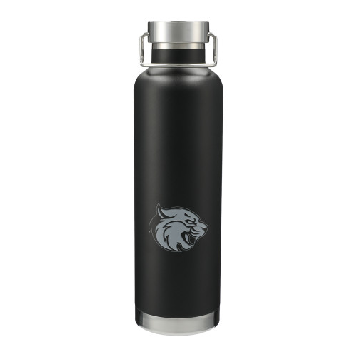  Thor Copper Vacuum Insulated Black Bottle 32oz - B&SC - Bobcat Head 