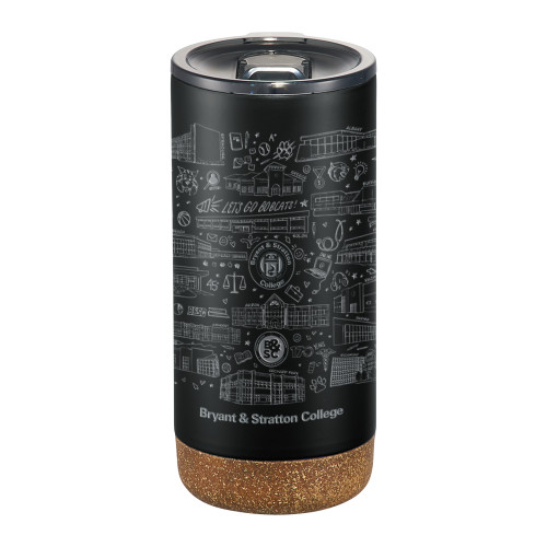 Valhalla Vacuum Insulated Black Tumbler 16oz - College Collective
