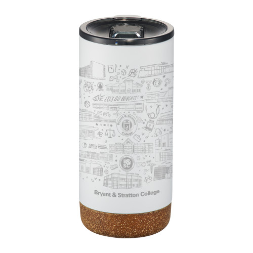  Valhalla Vacuum Insulated White Tumbler 16oz - College Collective
