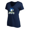 Thumbnail image for  Womens Plus Navy V Neck T Shirt