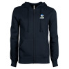 Thumbnail image for  ENZA Womens Navy Fleece Full Zip Hoodie