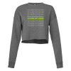 Thumbnail image for  Bella + Canvas Womens Deep Heather Cropped Fleece Crew