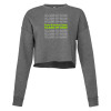 Thumbnail image for  Bella + Canvas Womens Deep Heather Cropped Fleece Crew