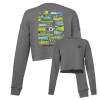 Thumbnail image for  Bella + Canvas Womens Deep Heather Cropped Fleece Crew