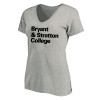 Thumbnail image for  Womens Plus Heather Grey V Neck T Shirt