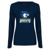 Thumbnail image for  Womens Navy Long Sleeve V Neck Tee 