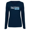 Thumbnail image for  Womens Navy Long Sleeve V Neck Tee 