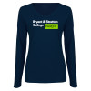 Thumbnail image for  Womens Navy Long Sleeve V Neck Tee 