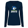 Thumbnail image for  Womens Navy Long Sleeve V Neck Tee 