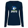 Thumbnail image for  Womens Navy Long Sleeve V Neck Tee 