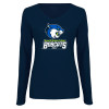 Thumbnail image for  Womens Navy Long Sleeve V Neck Tee 