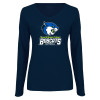Thumbnail image for  Womens Navy Long Sleeve V Neck Tee 