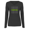 Thumbnail image for  Womens Dark Heather Long Sleeve V Neck Tee 