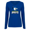 Thumbnail image for  Womens Royal Long Sleeve V Neck Tee 