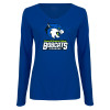 Thumbnail image for  Womens Royal Long Sleeve V Neck Tee 