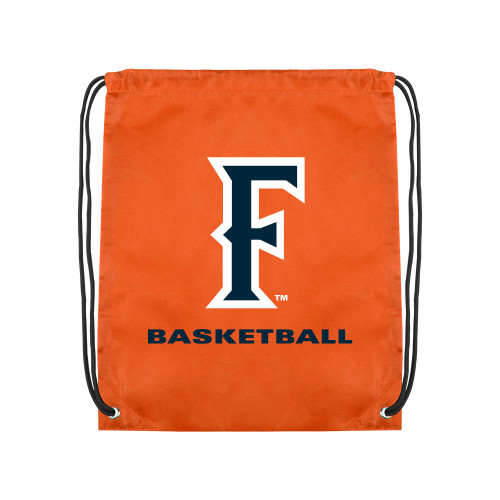  Orange Drawstring Backpack - CSUF Basketball