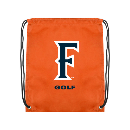  Orange Drawstring Backpack - CSUF Golf