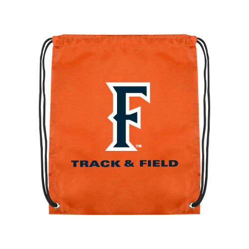  Orange Drawstring Backpack - CSUF Track & Field