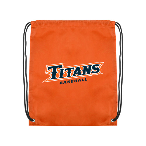  Orange Drawstring Backpack - Titans Baseball