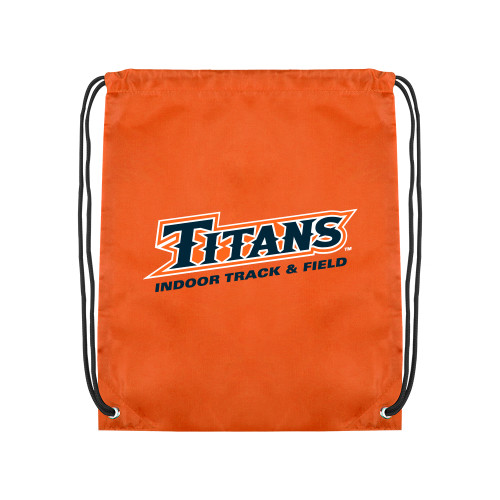  Orange Drawstring Backpack - Titans Track and Field Indoor