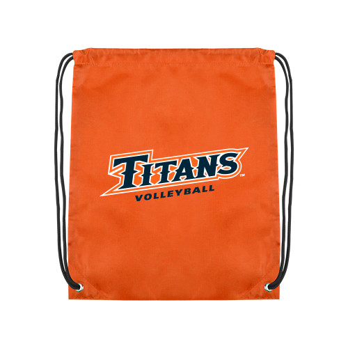  Orange Drawstring Backpack - Titans Volleyball