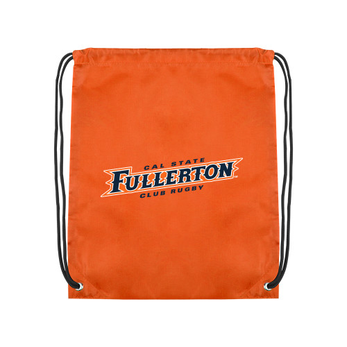  Orange Drawstring Backpack - Cal State Fullerton Club Rugby