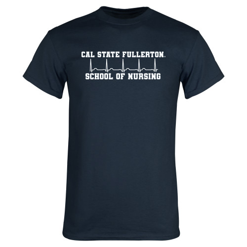  Navy T Shirt - CSF School of Nursing Heartbeat