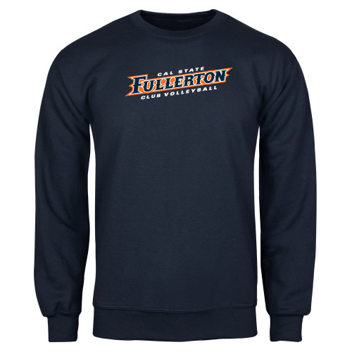  Navy Fleece Crew - Cal State Fullerton Club Volleyball