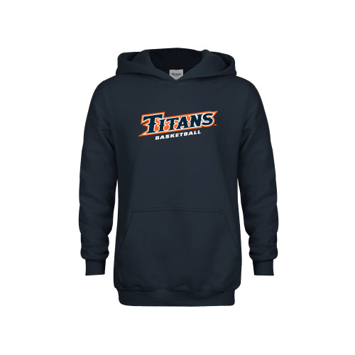  Youth Navy Fleece Hoodie - Titans Basketball