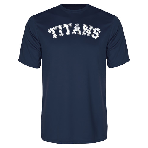  Navy Performance Tee - Titans Distressed Arch