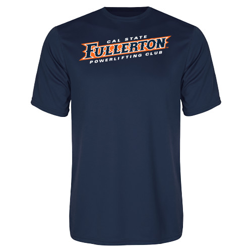  Navy Performance Tee - Powerlifting Club - Cal State Fullerton