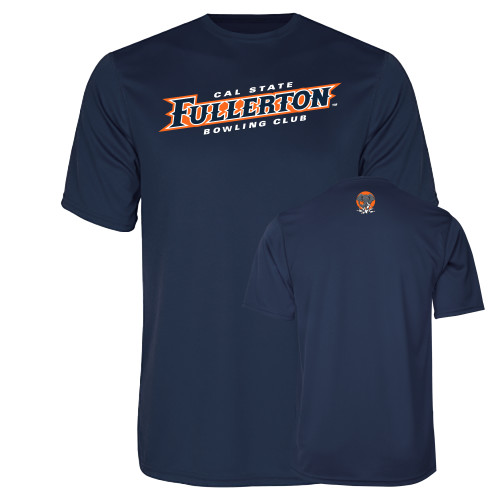  Navy Performance Tee - Cal State Fullerton Bowling Club