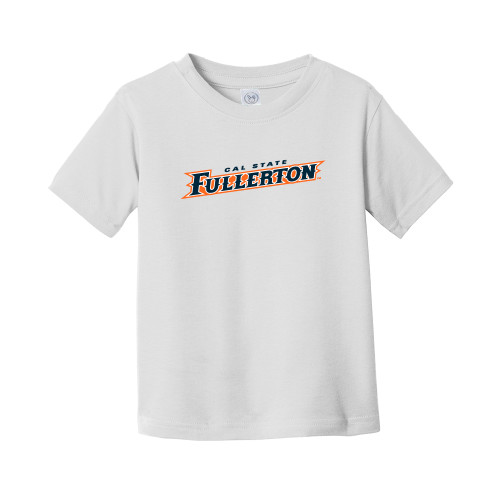  Toddler White T Shirt - Cal State Fullerton Athletic Wordmark