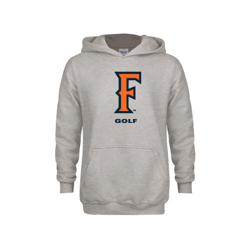  Youth Grey Fleece Hood - CSUF Golf