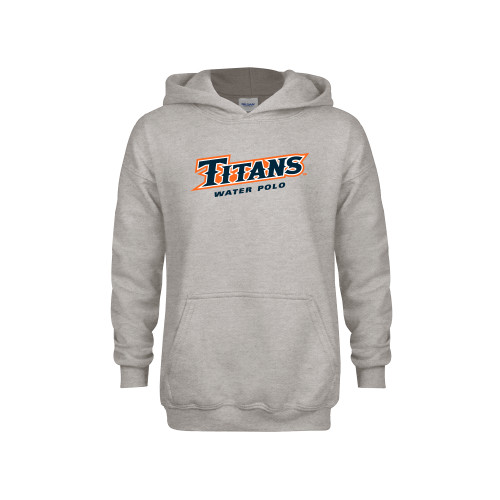  Youth Grey Fleece Hood - Titans Water Polo
