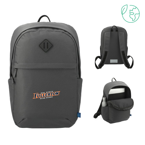  Repreve Charcoal Ocean Commuter Computer Backpack - Cal State Fullerton Club Rugby