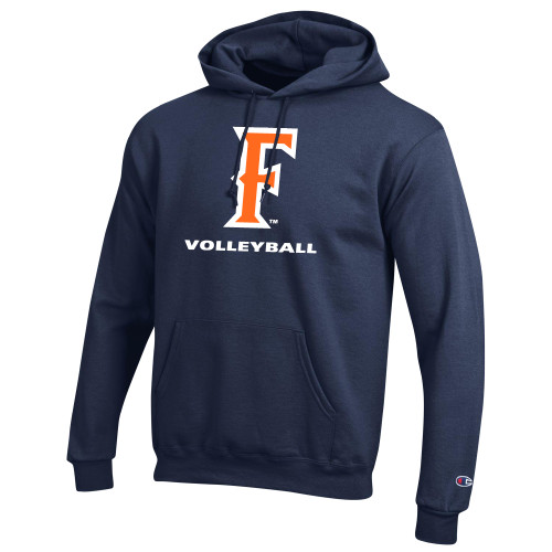  Champion Navy Fleece Hoodie - CSUF Volleyball