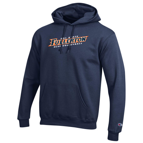  Champion Navy Fleece Hoodie - Cal State Fullerton Club Volleyball