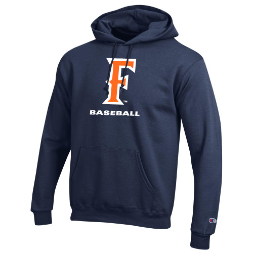  Champion Navy Fleece Hoodie - CSUF Baseball
