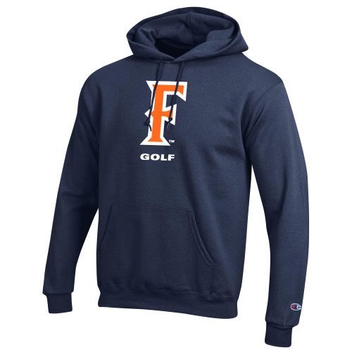  Champion Navy Fleece Hoodie - CSUF Golf