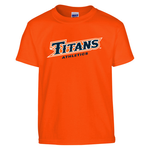 Youth Black Cal State Fullerton Titans Dripping Basketball T-Shirt