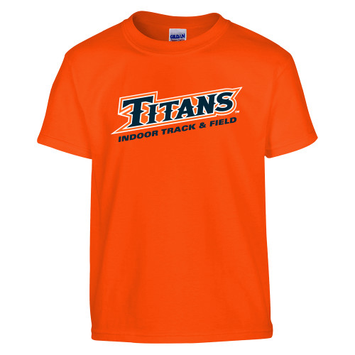  Youth Orange T Shirt - Titans Track and Field Indoor