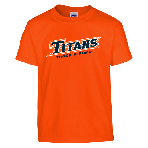  Youth Orange T Shirt - Titans Track and Field
