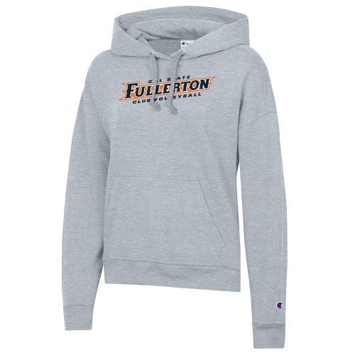  Champion Womens Oxford Grey Powerblend Pullover Hood - Womens Club Volleyball