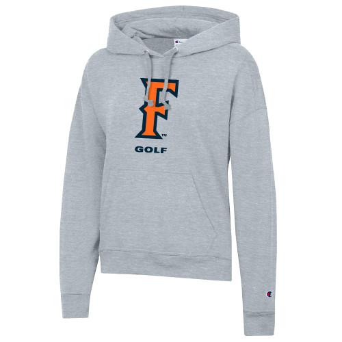  Champion Womens Oxford Grey Powerblend Pullover Hood - CSUF Golf