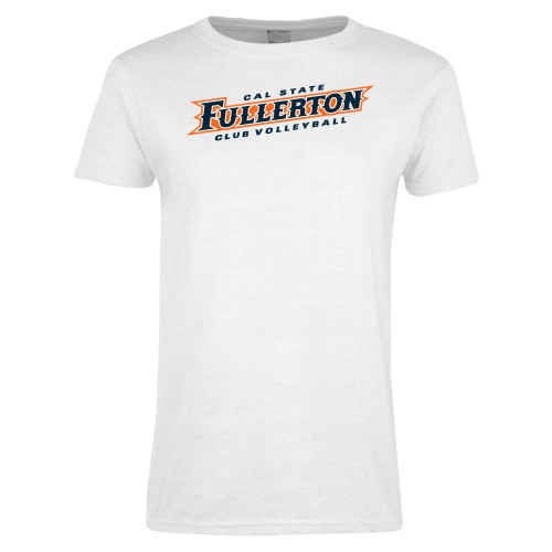  Womens White Short Sleeve Tee - Womens Club Volleyball