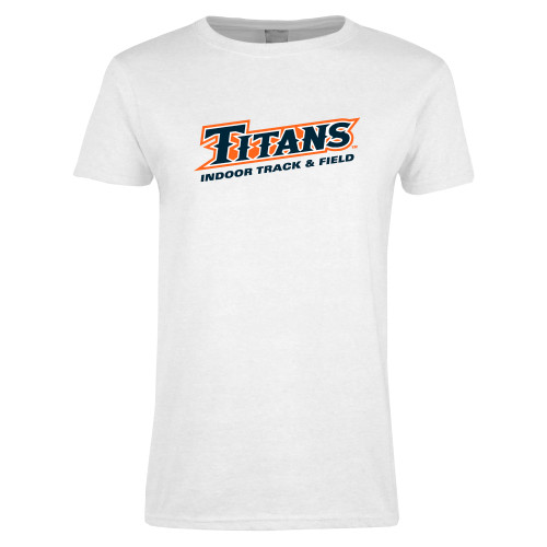  Womens White Short Sleeve Tee - Titans Track and Field Indoor
